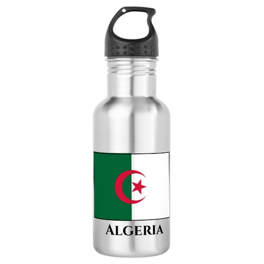 Algerijnse vlag waterfles  (Voorkant)