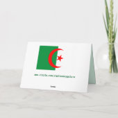 algerijnse vlag wenskaart feestdagen kaart (Achterkant)