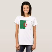 Algerijnse vlag x kaart T-Shirt (Voorkant volledig)