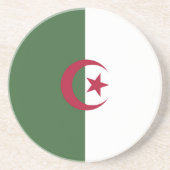 Algerijnse vlag zandsteen onderzetter (Voorkant)