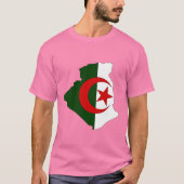 Algerijnse vlaggenkaart t-shirt (Voorkant)