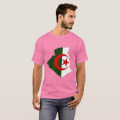 Algerijnse vlaggenkaart t-shirt (Voorkant volledig)