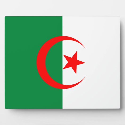 Algerijnse vlaggenPlaque Fotoplaat (Voorkant)