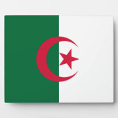 Algerijnse vlaggenPlaque Fotoplaat (Voorkant)