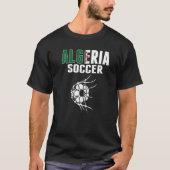 Algerijnse Voetbal op het net van het Algerijnse F T-shirt (Voorkant)