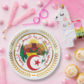 Algerijnse wapenstilstand papieren bordje (Feest)