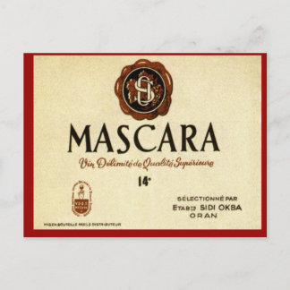 Algerijnse wijn, MascaraSidi Okba Briefkaart