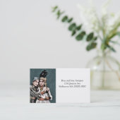 Algerijnse zigeunermeisjes visitekaartje (Staand voorkant)