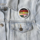 Algerisch Deutsch Deutschland Baum Wurzel Ronde Button 5,7 Cm (In situ)