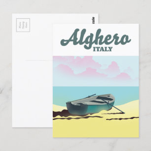 Alghero Italië vintage reisposter Briefkaart
