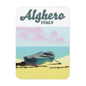 Alghero Italië vintage reisposter Magneet (Verticaal)