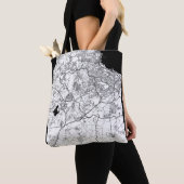 Algiers Algerije Kaart Tote Bag (Dichtbij)