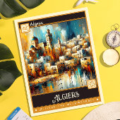 Algiers, Algerije | schilderij Briefkaart
