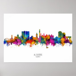 Algiers Algerije Skyline Poster