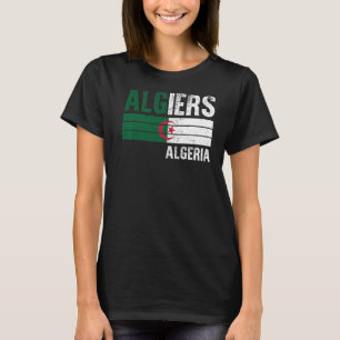 Algiers Algerijnse vlag Algerijnse Mannen vrouwen T-shirt