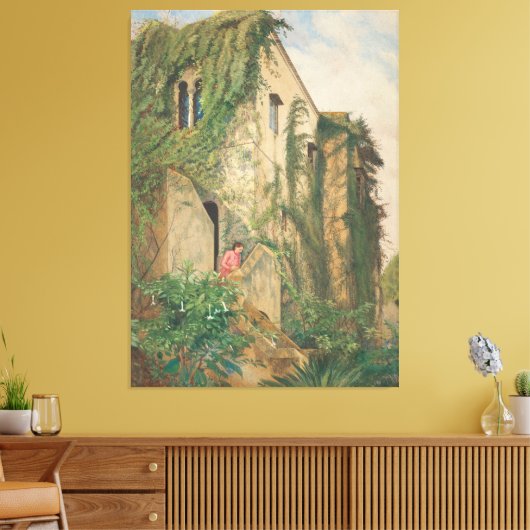 Algiers, Cecilia in pink Canvas Afdruk (Insitu (Woonkamer))