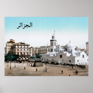 Algiers in de 19e eeuw poster