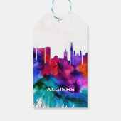 Algiers Skyline Cadeaulabel (Achterkant)