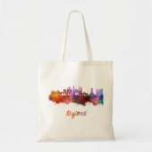 Algiers skyline in waterverf tote bag (Voorkant)