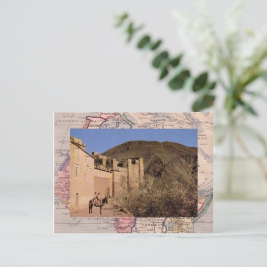 Algiers, stad Walls, Zuid-Marokko Briefkaart (Staand voorkant)