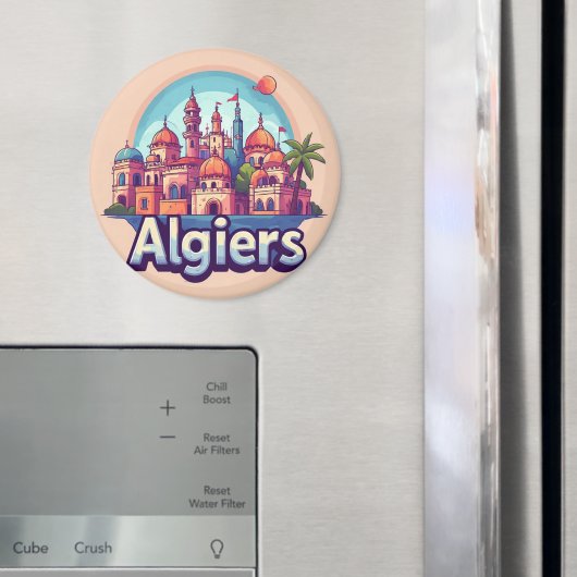Algiers stadsgezicht met historische koepels magneet (Insitu (Koelkast))