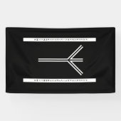 Algiz BW-banner Spandoek (Horizontaal)