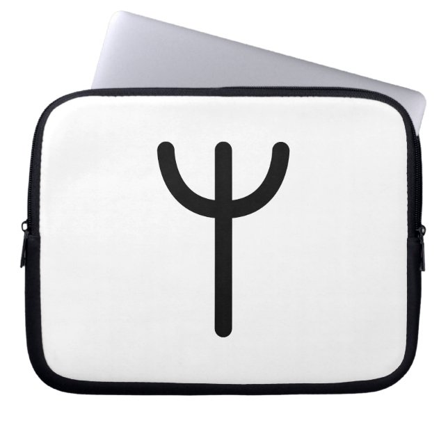 ALGIZ Noordse Rune (Bescherming, Verbinding) | Eld Laptop Sleeve (Voorkant)