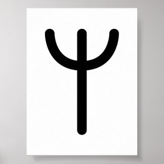 ALGIZ Noordse Rune (Bescherming, Verbinding) | Eld Poster