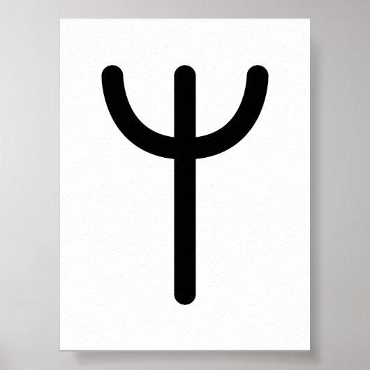 ALGIZ Noordse Rune (Bescherming, Verbinding) | Eld Poster (Voorkant)