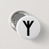 Algiz Ronde Button 3,2 Cm (Voorkant /achterkant)