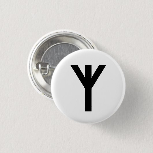 Algiz Ronde Button 3,2 Cm (Voorkant /achterkant)