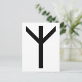 ALGIZ RUNE BRIEFKAART (Staand voorkant)