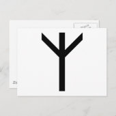 ALGIZ RUNE BRIEFKAART (Voorkant / Achterkant)