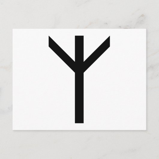 ALGIZ RUNE BRIEFKAART (Voorkant)