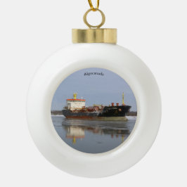 Algocanada bal- of sneeuwvlokkerornament keramische bal ornament