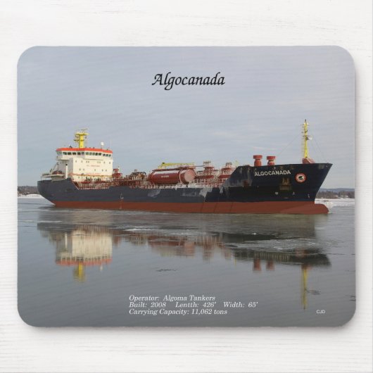 Algocanada mousepad muismat (Voorkant)