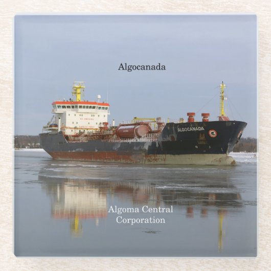 Algocanada onderzetter van glas (Voorkant)