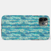 Algodão semielfelado num mix de ciano e turquesa Case-Mate iPhone case (Achterkant (horizontaal))