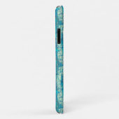 Algodão semielfelado num mix de ciano e turquesa Case-Mate iPhone case (Achterkant/rechts)