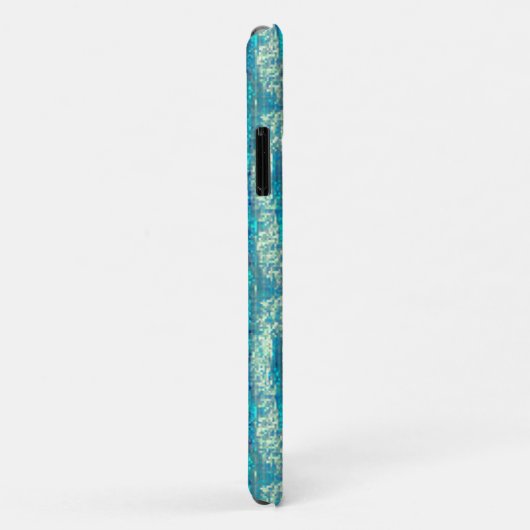 Algodão semielfelado num mix de ciano e turquesa Case-Mate iPhone case (Achterkant/rechts)