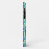 Algodão semielfelado num mix de ciano e turquesa Case-Mate iPhone case (Achterkant/links)