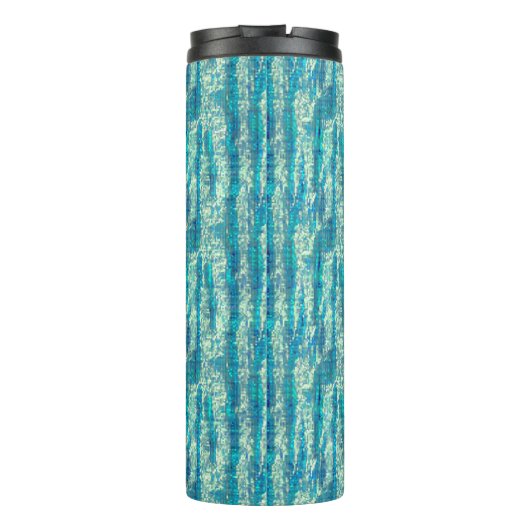 Algodão semielfelado num mix de ciano e turquesa thermosbeker (Achterkant)