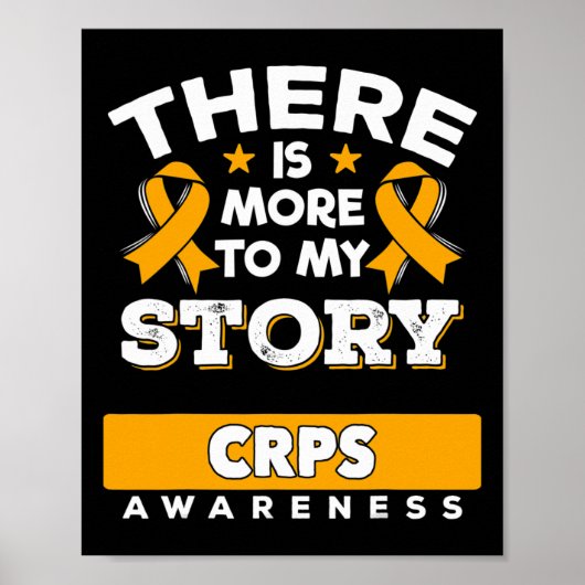 Algodystrofie Bewustzijnslint - Gift voor CRPS Pat Poster (Voorkant)