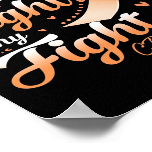 Algodystrofie Het gevecht van mijn dochter is mijn Poster (Hoek)