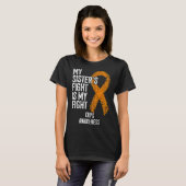 Algodystrofie Mijn Zusters Strijd Is Mijn Strijd C T-shirt (Voorkant volledig)