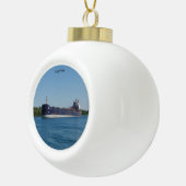 Algolake bal- of sneeuwvlokversiering keramische bal ornament (Rechts)