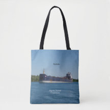 Algolake over de hele canvas tas
