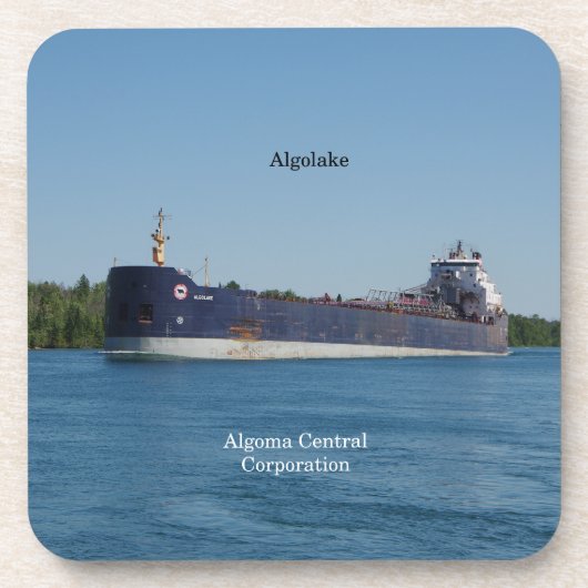 Algolake set van 6 harde onderzetters van kunststo (Voorkant)