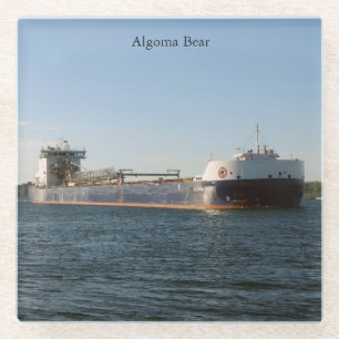Algoma Bear glazen coaster Onderzetter