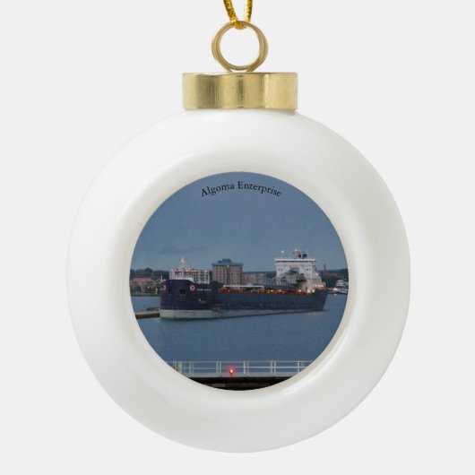 Algoma Enterprise ball of snowflake ornament (Voorkant)